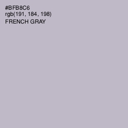 #BFB8C6 - French Gray Color Image